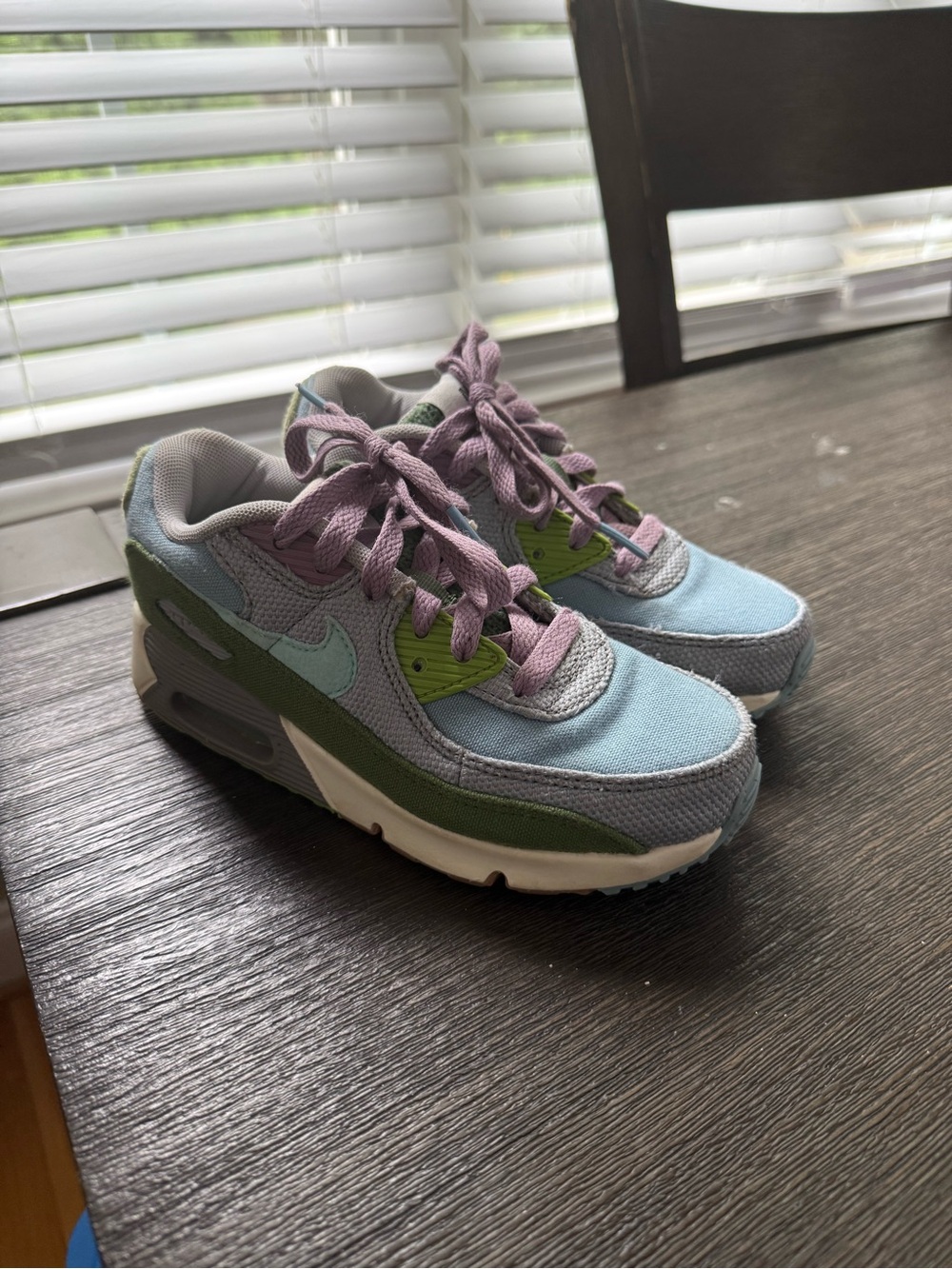 Nike Kids Pastel Blue, Sage Green & Lavender Air Max Sneakers
